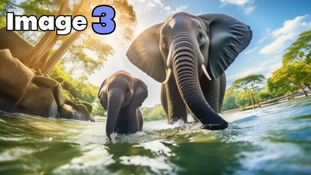 Firefly事例1: 事例2: 水遊びをするアフリカ象の親子-5